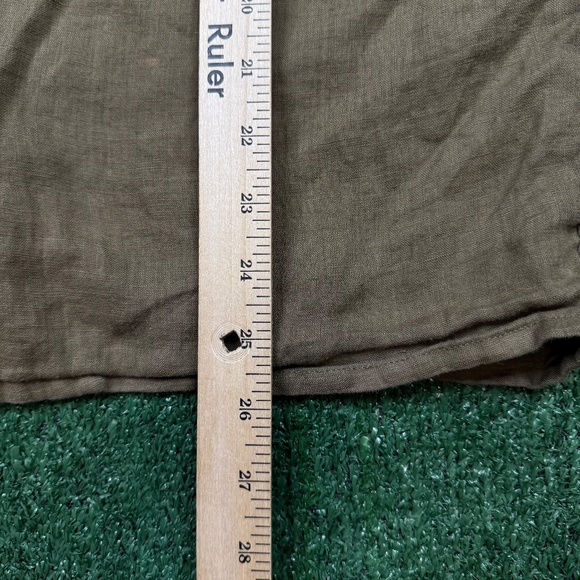 Deus Ex Machina Men’s Oversized Button Up Shirt XS Fits S Green Short Sleeve - Picture 6 of 7